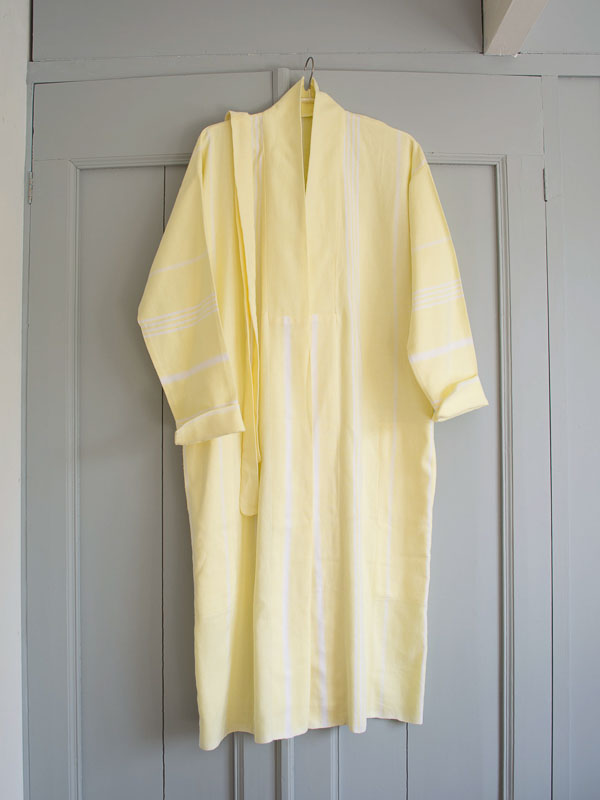 hammam bathrobe size XS/S, lemon yellow